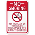 Campus Smoke Tobacco Free Aluminum Weatherproof Sign p1236