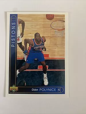 Olden Polynice Detroit Pistons 1993-94 Upper Deck Basketball Card #54 - Image 1 of 3