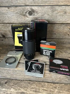 Lot Sakar 75-200mm F4.5 PK Manual Focus Lens K Mount for Minolta With Extras - Picture 1 of 12