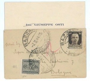 P2468 - ITALIA RSI , 7.3.1944, PICCOLA BUSTA CON BIGLIETTO DA VISITA, - Picture 1 of 2