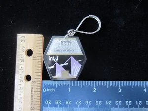 Intel i386 i486 Vintage Keychain "Today's Choice Tomorrow's Vision" - Afbeelding 1 van 6