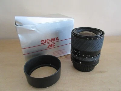 Sigma MF 28-70mm F/3.5-4.5 Lens + Hood - Boxed - Pentax KA / KPR Mount - Image 1 of 4