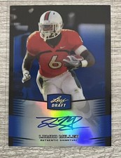 2012 Leaf Draft Blue Refractor AUTO #LM1 Lamar Miller RC /25 TEXANS Rookie X