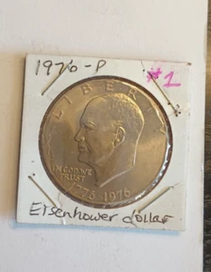 1976 P ~ Eisenhower Dollar - Picture 1 of 5
