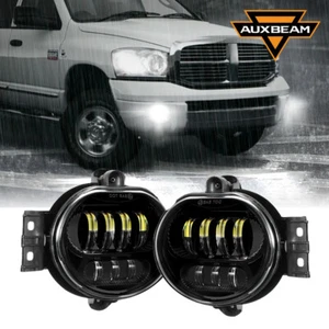 AUXBEAM Bumper LED Fog Lights For Dodge Ram 1500 2002-2008 Ram 2500 3500 03-09 - Picture 1 of 12