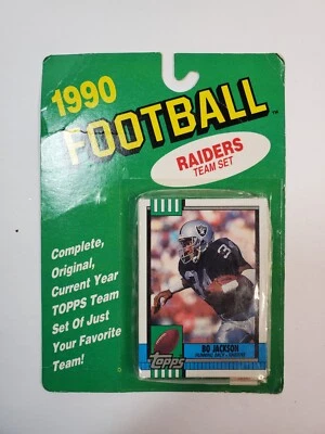 1990 FOOTBALL Topps Raiders Team Set  NEW SEALED PACK  - Image 1 of 2