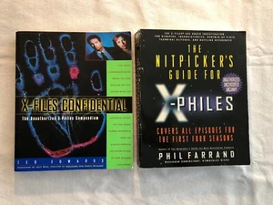 X-Files Book Lot of 2: X-Files Confidential/Nitpickers Guide For X-Philes - Picture 1 of 12