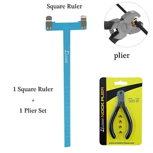 Bow String-Loop Nocking Pliers with 4 String nocking Points +Square Ruler Color - Picture 1 of 6