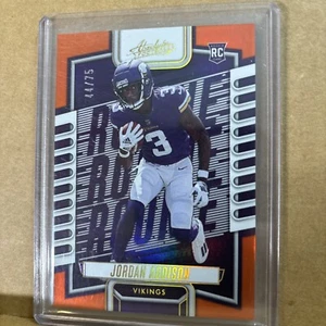 2023 Absolute Football Jordan Addison Rookie Orange Spectrum Parallel RC /75 - Picture 1 of 1