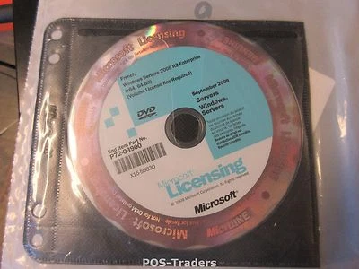 WINDOWS P72-03900 Server 2008 R2 Stand 64BIT FRE DISKKIT MVL DVD - NEW NEU NIEUW - Bild 1 von 2
