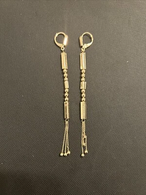 Eddie Borgo Gold Totem Drop Earrings - Image 1 of 3