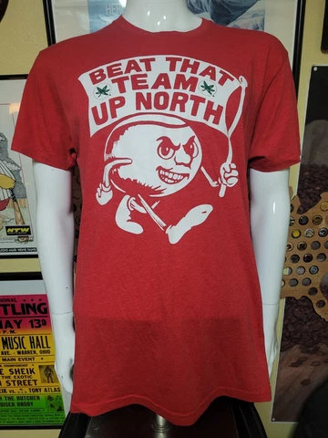 Homage Retro Ohio State Buckeyes Beat That Team Up North T Shirt XL Nice OSU Cover
