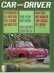 1964 VW Volkswagen 1500, AMC Rambler, Lancia, more in vintage Car and Driver - Picture 1 of 2