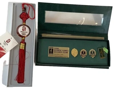 Lot 2008 Beijing Olympic Games Official Logo Emblem & 1996 Olympic Security Team - Image 1 of 4