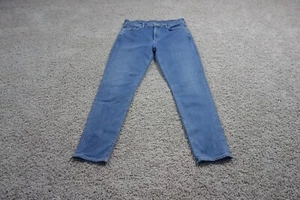 Goldsign Jeans Womens 32 Blue Slim Straight High Waist Denim Stretch - Picture 1 of 9