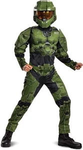 Disfraz HALO Master Chief Clásico Niño Halloween Disfraz Talla Grande 10-12 - Imagen 1 de 7