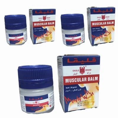 EAGLE BRAND GELEGA Gelega Balsem Muscular Balm *Eagle Brand* Muscle pain relief pack 3X20G