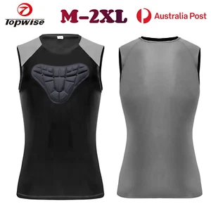 Sport Protective Gear Vest Padded Training Waist Support Football Basketball AU - Foto 1 di 14
