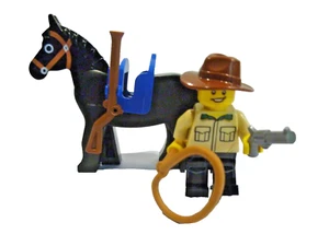 1 x LEGO® City,Minifigur,Cowboy,Pferd,Sattel,Revolver,Gewehr,gebraucht lt.Foto.0 - Bild 1 von 1