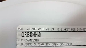 LOT OF 50 PCS. IXYS CPC5002GSTR OPTOISO 3.75KV 2CH OPEN DRN 8SMD - Picture 1 of 2