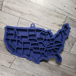 Silicone Mold UNITED STATES MAP Individual States Resin Jewelry Ice Clay Crafts - Picture 1 of 4