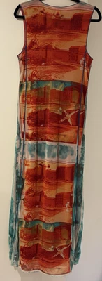 VINTAGE Jean Paul Gaultier Soleil Mesh Maxi Dress Size L - Image 1 of 4