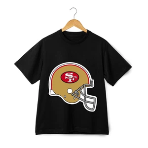 San Francisco 49ers Graphic T-Shirt - NFL Football Helmet Design Sports Fan Tee - Picture 1 of 21