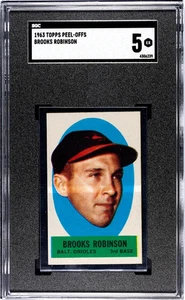 1963 Topps Peel-Offs Brooks Robinson SGC 5 - Picture 1 of 2