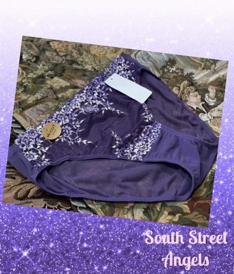 WACOAL 841191 ~ GRAPE COMPOTE ~  Embrace Lace HI-CUT  Panties XXL / 2X - Image 1 of 4