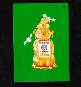 2016 Wacky Packages Baseball Series "CHICAGO CUBS HONEY" Grass Sticker #16 - Picture 1 of 1