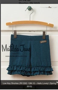 Matilda Jane Hello Lovely Low Key Shorties  Girls Size 10 EUC - Picture 1 of 5