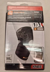 Shock Doctor Black Knee Compression Sleeve Size XXL 38.7cm - 41.3cm knee - Picture 1 of 2