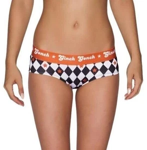 Ginch Gonch Women's Brief Panty Backstage Pass Diamond Argyle NWT - Picture 1 of 4