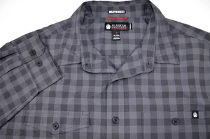 Alaskan Hardgear by Duluth Trading Co Shirt Men's  XL Tall Black Gray Check  L/S - Picture 1 of 19