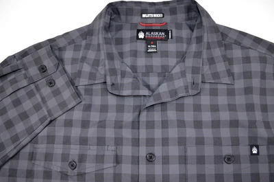 Alaskan Hardgear by Duluth Trading Co Shirt Men's  XL Tall Black Gray Check  L/S - Image 1 of 4