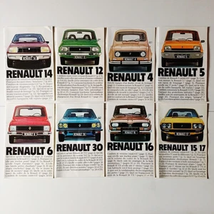 Konvolut 8 Broschüren Werbung Katalog, Renault, 1976/1977 Vintage sehr guter Zustand - Bild 1 von 10