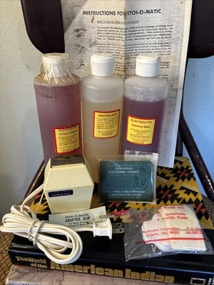 Kit de herramientas de marcado industrial grabadora eléctrica Etch-O-Matic de colección Foto 1 de 4