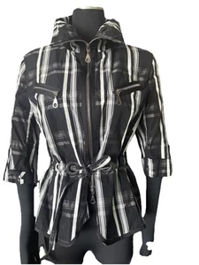 Chaqueta Basler Blk Label a Cuadros Mezcla de Algodón Hilo Metálico Talla S EE. UU. NUEVA SIN ETIQUETAS - Imagen 1 de 11