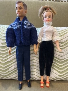 Vintage Ideal Tammy Family Dolls Ted Dad B 12½ & Tammy Mom W 13 - Picture 1 of 18