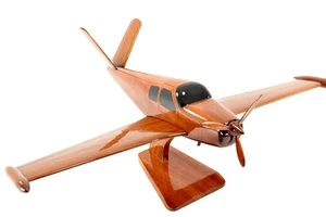 Beechcraft Bonanza V-Tail Premium Highly Detailed Mahogany Wood Desk Model - Picture 1 of 4