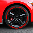 Red MUSTANG Tire Lettering Sticker 1.06" 14"-22" Separaed Letters 8 Sets