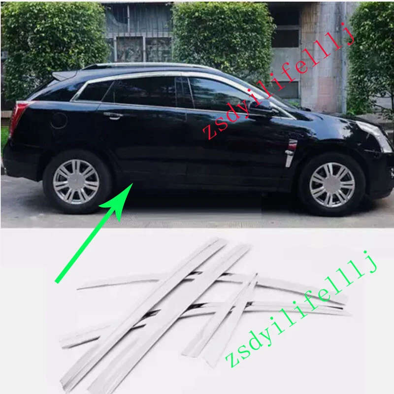 6x Para Cadillac SRX 2010-2016 Cromo Ventana Visera Ventilación Sombrilla Sol Lluvia Protector Borde Foto 1 de 1
