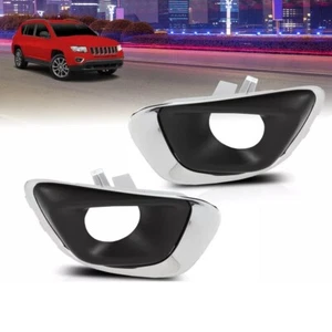 Fog Light Trim For 2014-2017 Jeep Compass Set of 2 Driver and Passenger Side - Picture 1 of 14