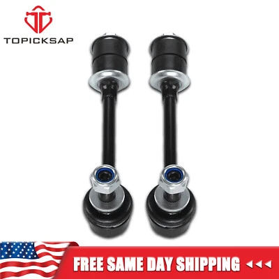 Par de eslabones estabilizadores de extremo de barra estabilizadora delantera para Toyota Sequoia Tundra 2001-2007 Foto 1 de 4