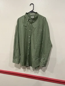 Camicia uomo LL BEAN manica lunga con bottoni taglia large verde - Foto 1 di 4