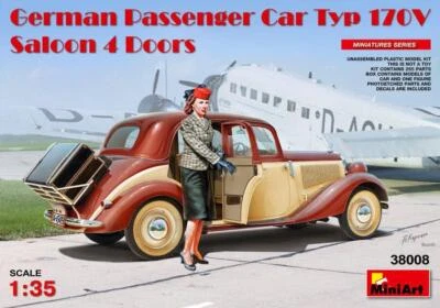 GERMAN PASSENGER CAR TYP 170V saloon 4 doors miniart - 38008 scala 1:35 - Immagine 1 di 4