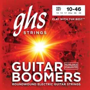 Cuerdas para guitarra eléctrica GHS GBL Boomers Light Roundwound .010 - .046 - Imagen 1 de 3