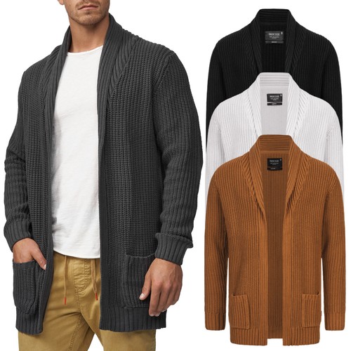 SACAI Indicode Cardigan Uomo Anaheim Maglia Grossa Felpa con Cappuccio Giacca Uomo