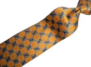 # Nordstrom Robert Talbott Yellow Floral Woven Silk Tie 58"L x 3.75"W - Picture 1 of 5