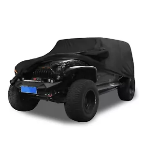 Car Cover Waterproof All Weather with Driver Door Zipper for Jeep Wrangler JK... - Picture 1 of 7